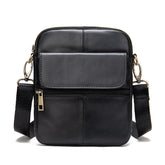 Men's Genuine Leather Waist Bag Shoulder Bag For Casual Use